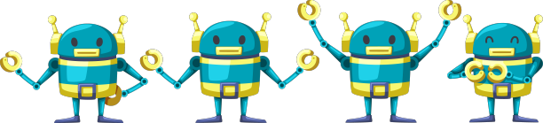 集机器人卡通人物造型于一身图片下载