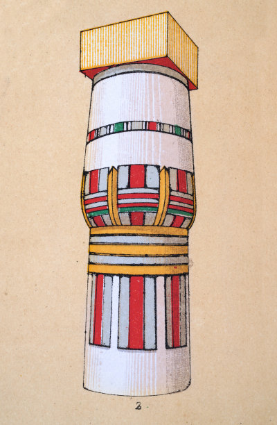 古埃及的装饰艺术和建筑，都来自于绘画柱，底比斯图片下载