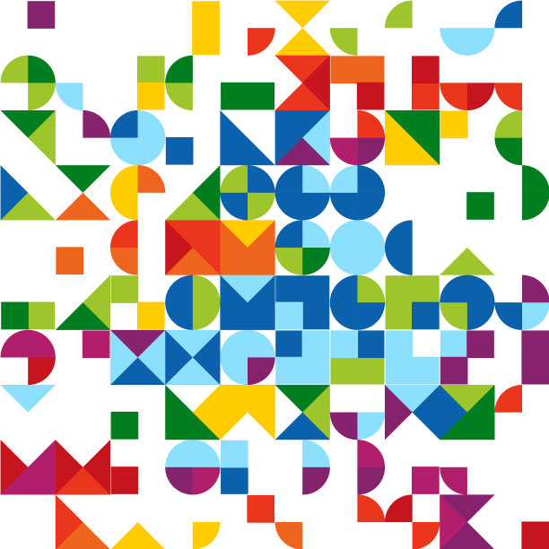 彩虹色抽象几何形状图案vol . 2 902图片下载