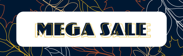 大型销售大秋季折扣网页广告横幅图片下载