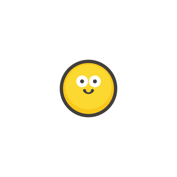 Emoticon平面设计轮廓线图片下载