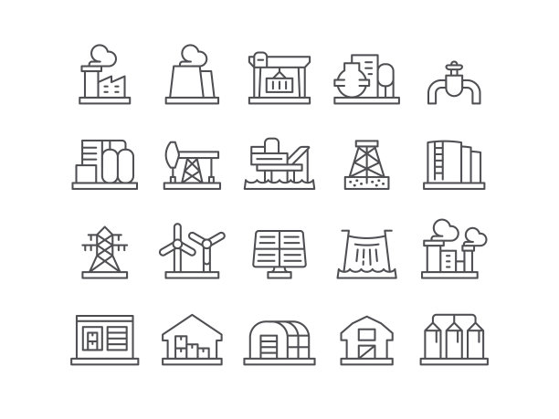 工业建筑图标图片下载