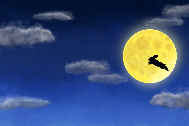 丰收明月伴明月兔图片下载