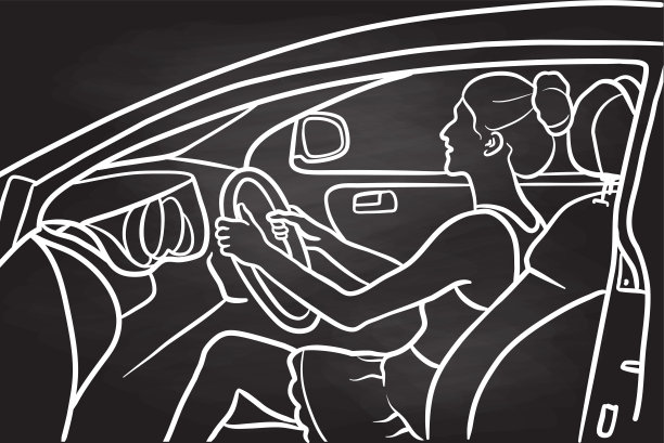 新司机的简介在车轮黑板图片下载