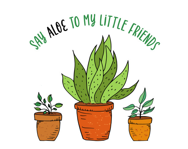 搞笑植物双关语贺卡图片下载