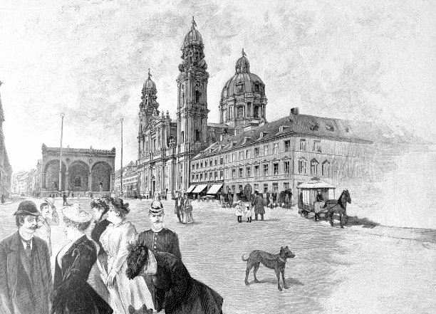 慕尼黑，费尔德哈勒，霍夫-希尔和希尔希尔切图片下载