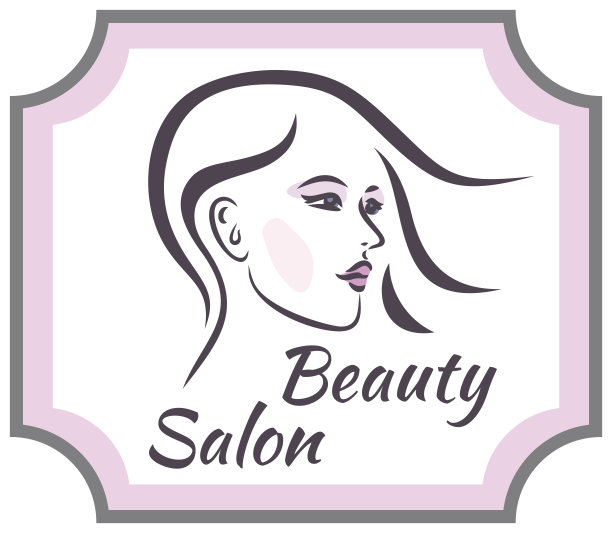 美容院的概念。标志设计。图片下载