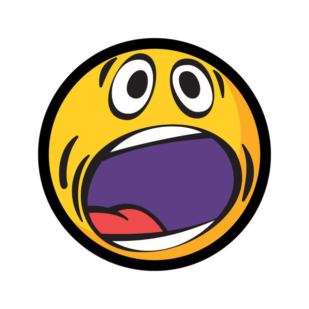 害怕表情符号emoji图片下载