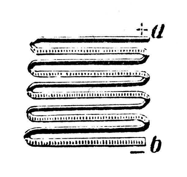 古董插图、物理原理与实验、电与磁:热电电池图片下载