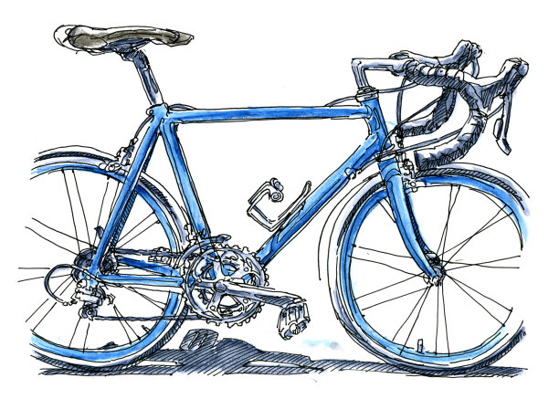 蓝色经典赛车图片下载