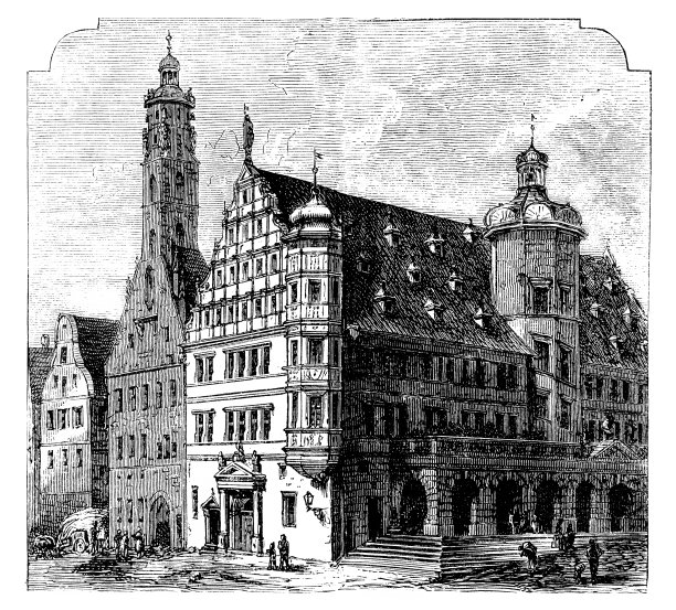 罗滕堡他是鸽子，巴伐利亚，德国图片下载