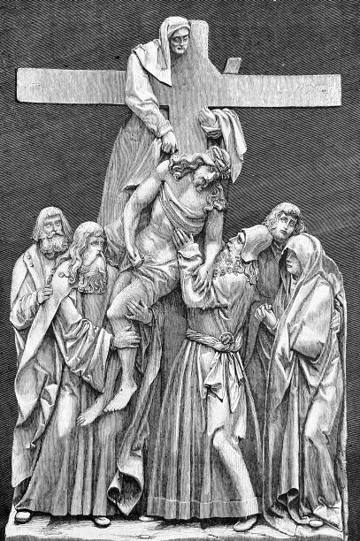 耶稣从十字架上被移走图片下载