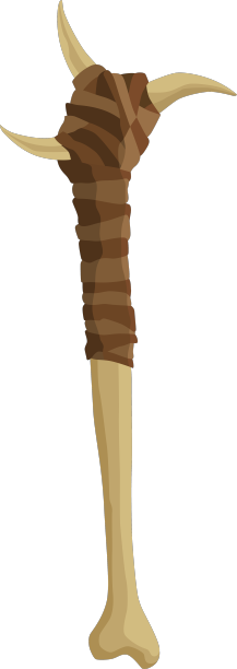 古代狩猎或工作用的石器工具图片下载