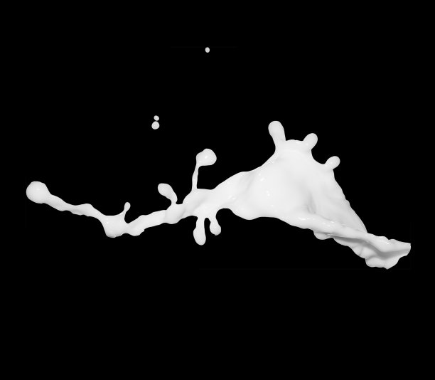 牛奶溅。一点奶昔。孤立的乳制品图片下载