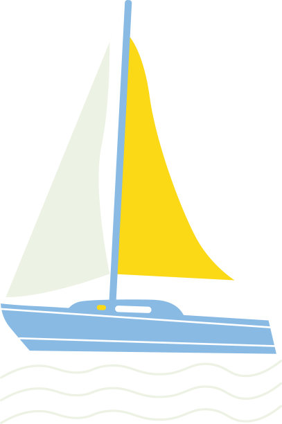 游艇简单的白色背景图片下载