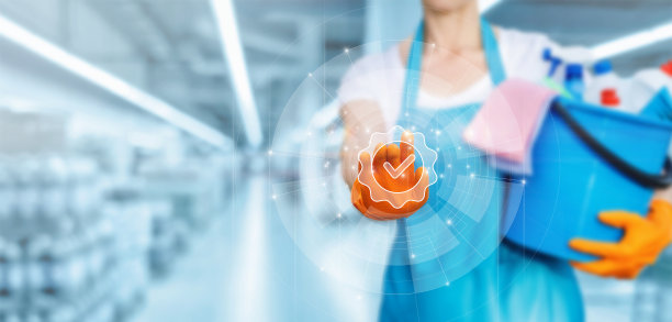 提供优质清洁服务的理念。图片下载