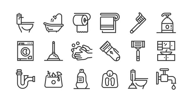 浴室线路图标设置图片下载