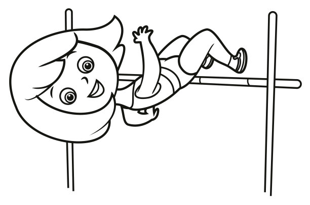 黑白跳高图片下载