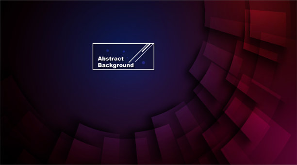 曲线抽象深蓝色和红色背景图片下载