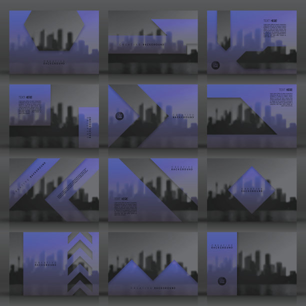 宣传册模板布局，封面设计，商业年度报告，传单，杂志图片下载