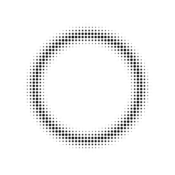 圆形双色圆形矩阵图案，上白色图片下载