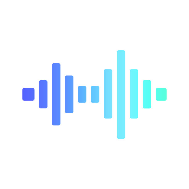 声波矢量图标。波作为音频均衡器隔离的背景。音频技术。脉冲音乐波形图片下载