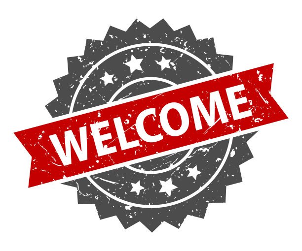 欢迎-邮票，印鉴，印章模板。难看的东西效果。向量股票插图图片下载