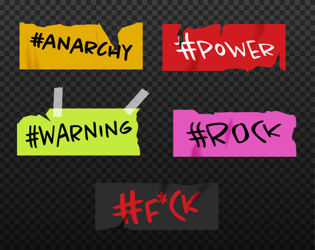 垃圾贴纸收集旧模板图片下载