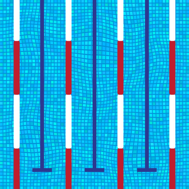 运动游泳池纹理。透明波面反射。蓝色马赛克背景图片下载