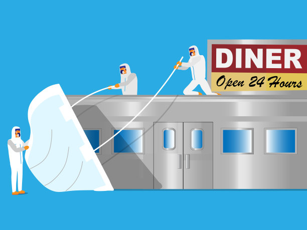 餐馆和面具图片下载