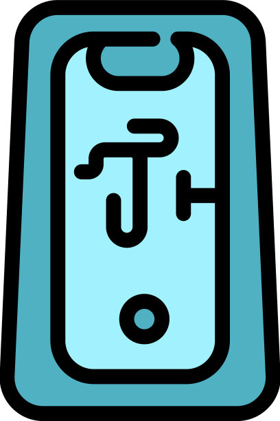 浴室浴缸图标颜色轮廓图片下载