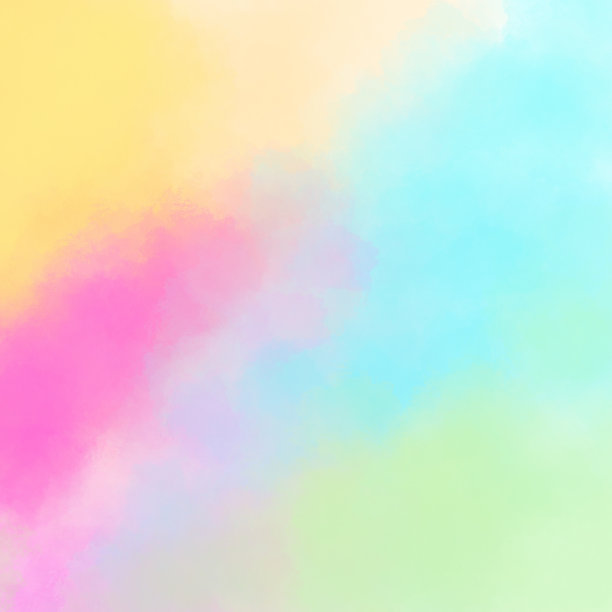 彩色粉彩画纸纹理矢量，水彩抽象湿手绘紫蓝绿黄颜色液体染料卡的问候，海报，设计，艺术壁纸图片下载