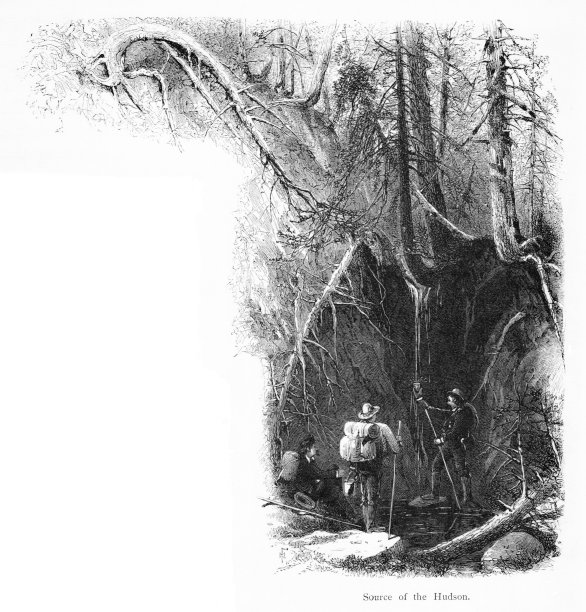 哈德逊河的源头，纽约州，美国，美国地理图片下载