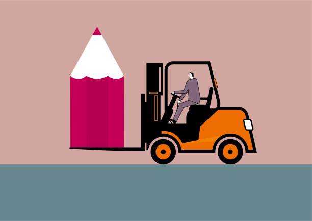 叉车矢量图。图片下载