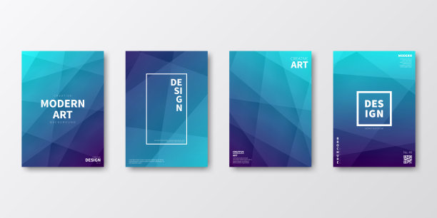 宣传册模板布局，蓝色封面设计，企业年度报告，传单，杂志图片下载