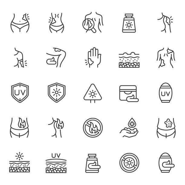 皮肤烧伤图标设置图片下载