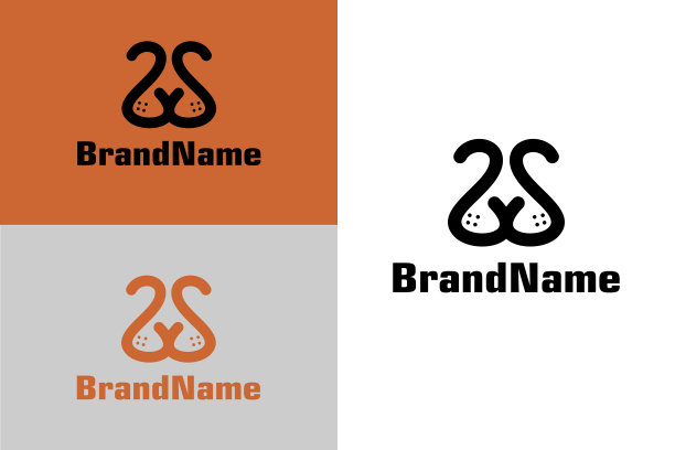 狗或狮子SS字母符号图片下载