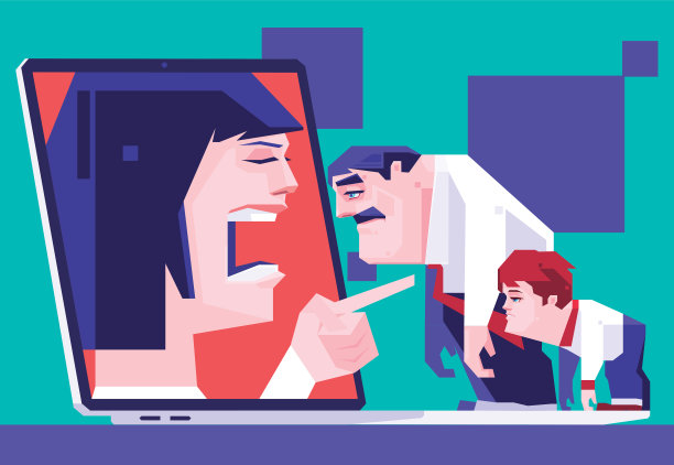 女人责怪丈夫和儿子有笔记本电脑图片下载