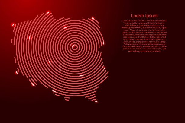 波兰地图从未来的同心圆和发光的星星横幅，海报，贺卡图片下载