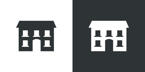 建筑图标矢量图片下载