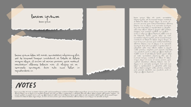 现实的笔记本模板在一个透明的背景。矢量插图EPS 10图片下载