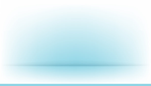 工作室内部背景浅蓝色渐变。色彩柔和的抽象背景，用于产品展示的工作室房间图片下载