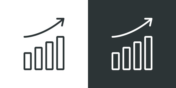 增加图表条图标。生长图形图标图片下载