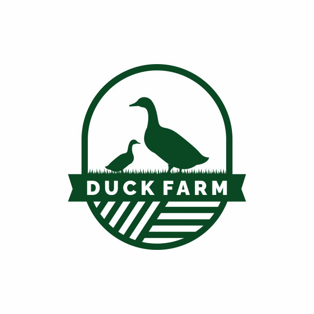 鸭场标志设计矢量。家畜标志矢量图片下载