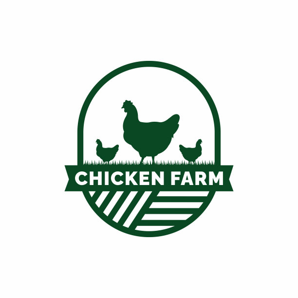 养鸡场标志设计矢量。家畜标志矢量图片下载
