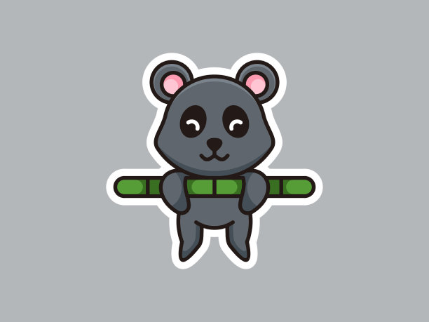 可爱的考拉挂在粘矢量设计模板图片下载