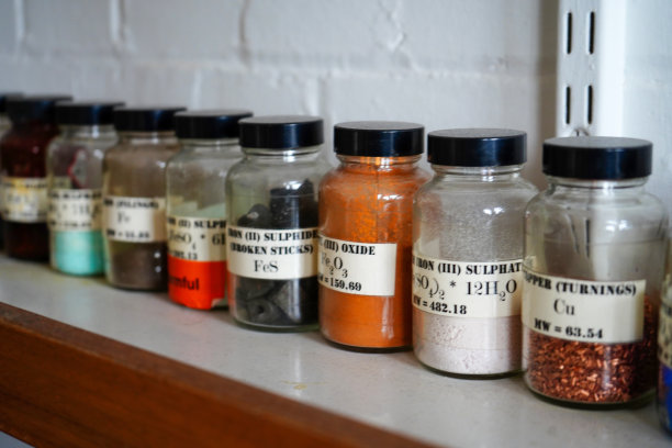 学校化学实验室的近景图片下载