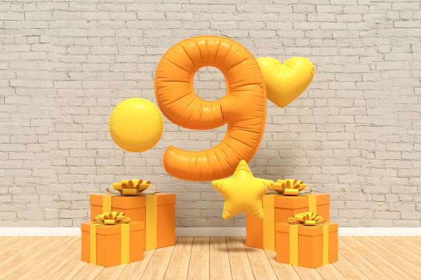 采购产品派对概念，庆典，生日，气球，礼品盒图片下载