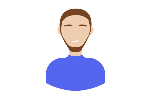 黑发在毛衣头像图标字符网络符号人的应用程序标志图片下载