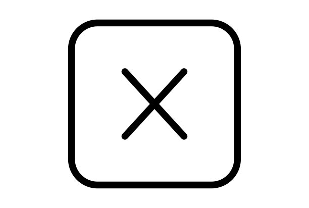 关闭3行图标错误应用程序符号黑色X网络标志图片下载